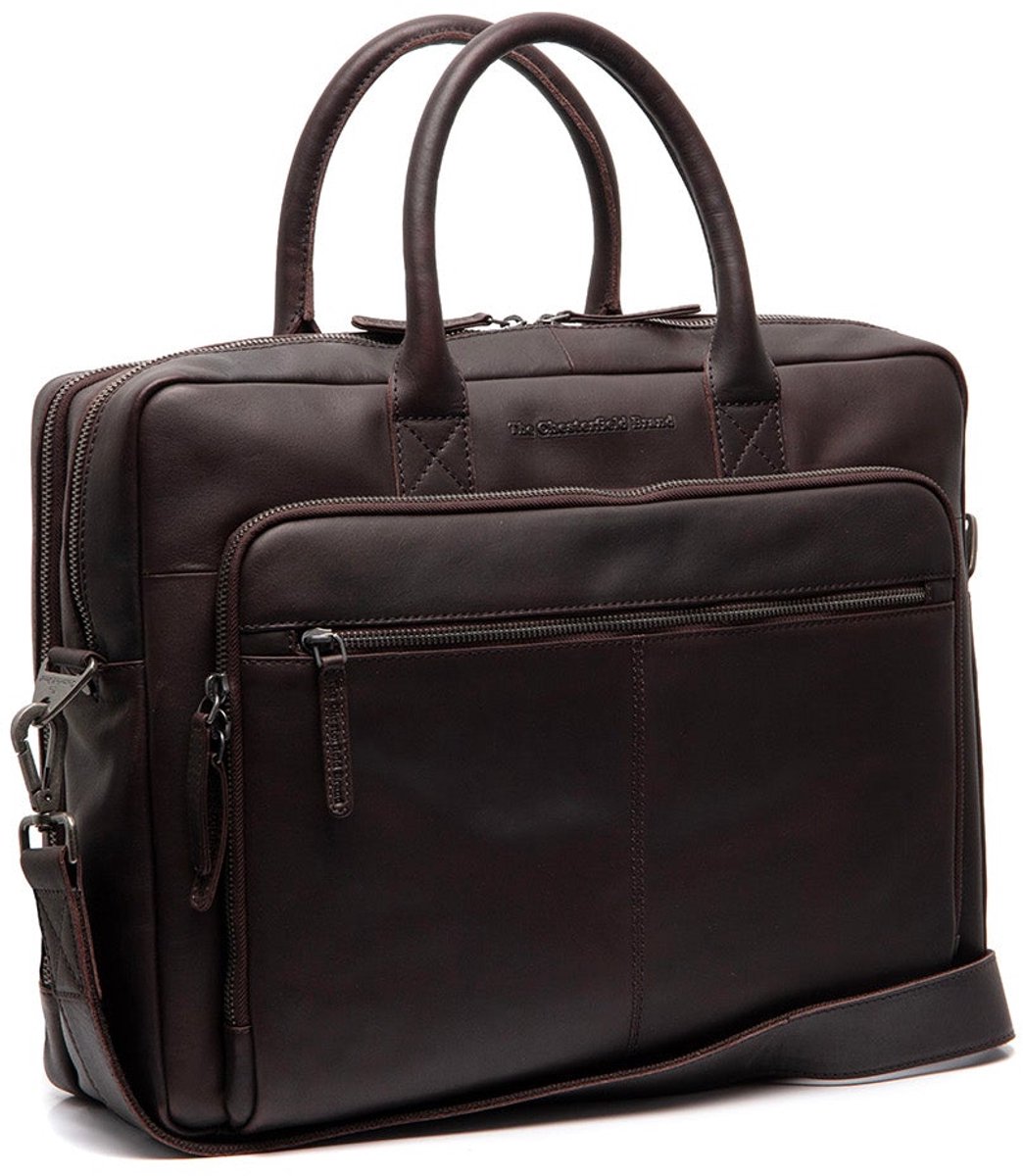 The Chesterfield Brand - Leren Laptop Bag Bruin Tacama