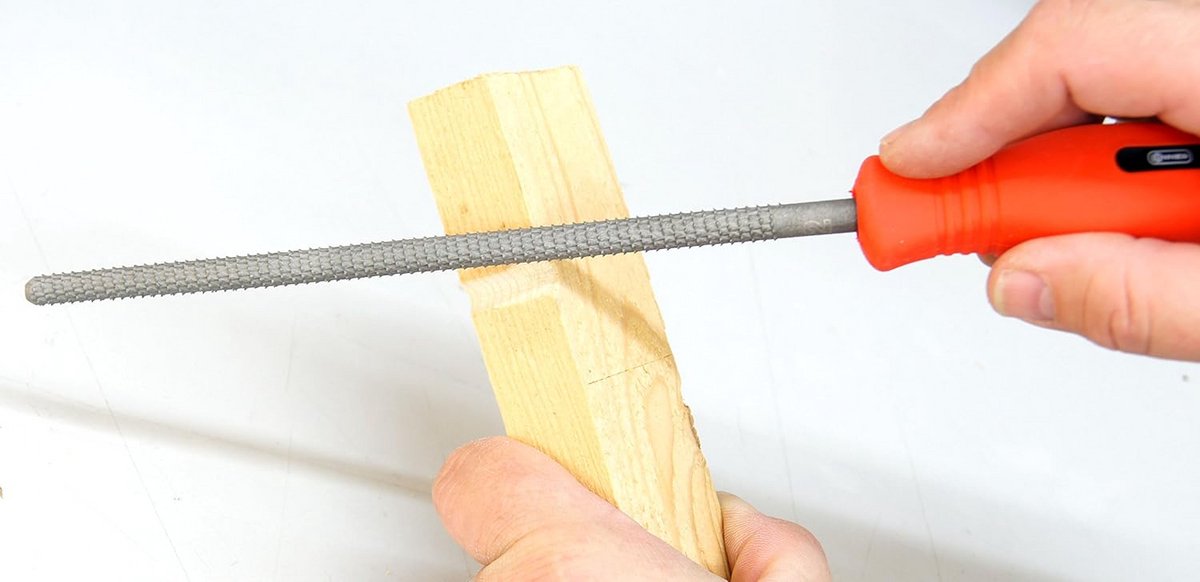 Houten Rasp Rond Handvat 200 mm - Professionele Kwaliteit