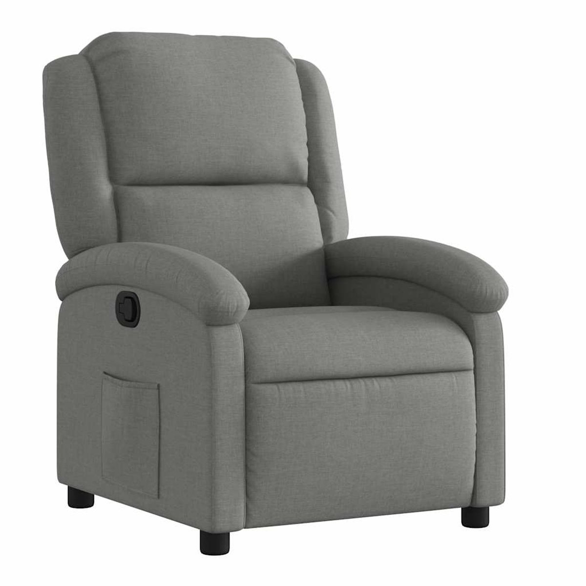 vidaXL Relaxfauteuil - Donkergrijze - Stof Donkergrijs