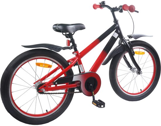 vidaXL - Kinderfiets - 20 - Inch - voor - 6-11 - jaar - oud - Rood - Zwart van VidaXL — afbeelding 5
