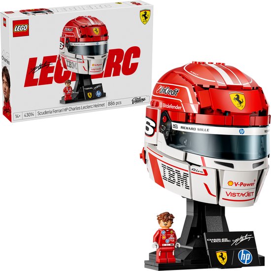 LEGO Editions Scuderia Ferrari HP Casque de Charles Leclerc - 43014