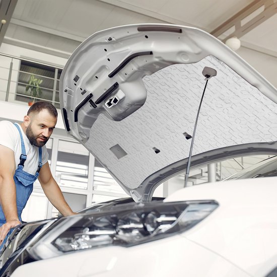 Radiatorfolie - Geluidsisolatiemat voor auto - voor deur, vloer, kofferdeksel, geluidsisolerend schuim 50x200cm van Merkloos — afbeelding 5