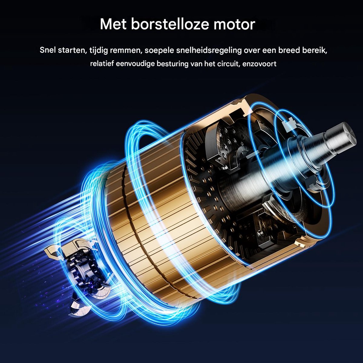 Accu Excentrische Schuurmachine 125 mm – Borstelloze Motor – 6 Snelheden – Met Stofzak – Hout Schuren & Auto Polijsten – foto 7
