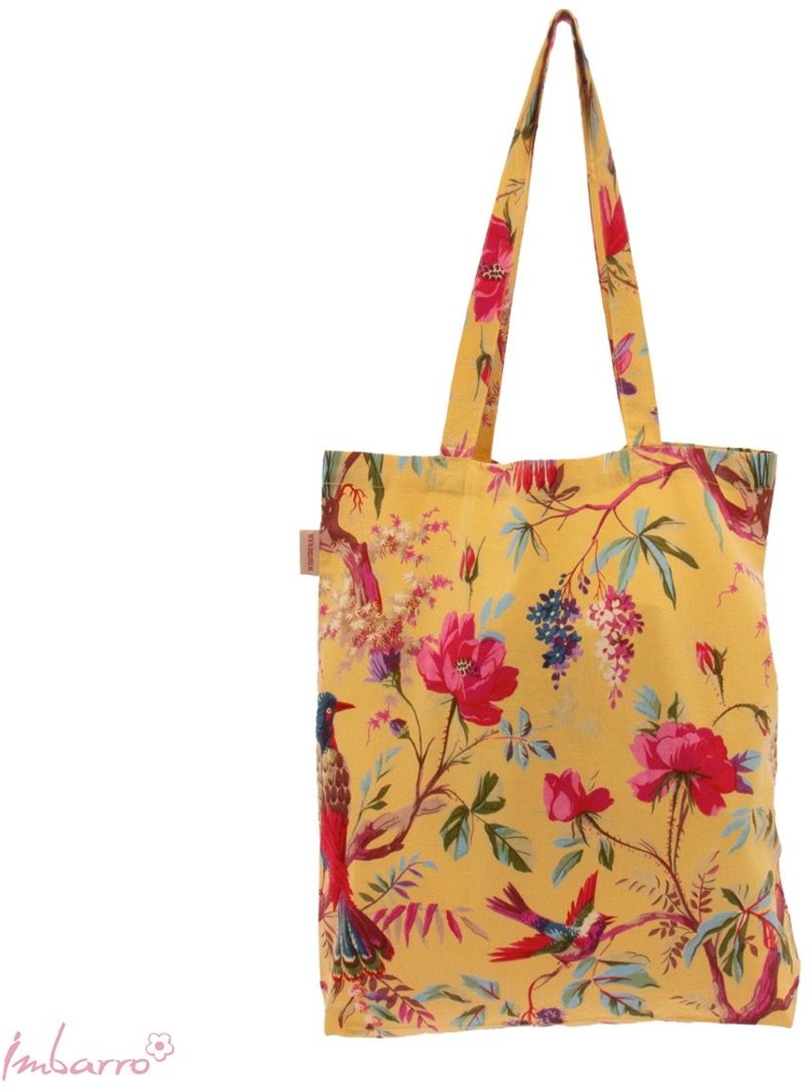 Imbarro Fashion & Home Easybag Paradise Honey – Lichtgewicht Katoenen Tas – Geel – 45x50 cm
