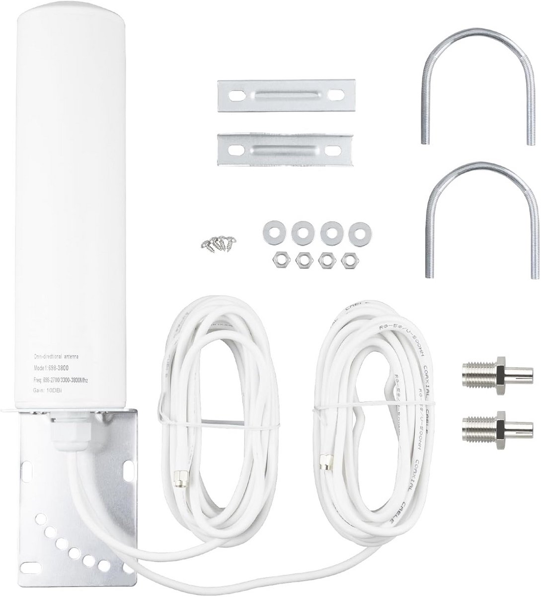 4G 5G LTE Outdoor Antenne 10dBi WiFi SMA Connector RG58 Kabel 5M naar TS9 Mannelijke Adapter Hoge Gain