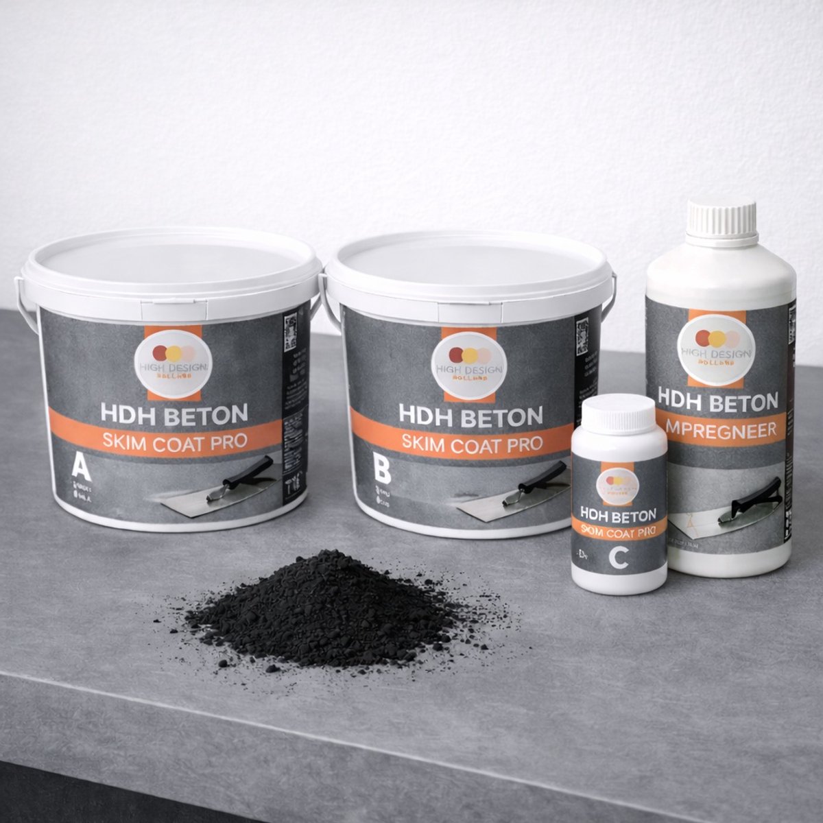 HDH Skim coat pro: Herstel beschadigd beton / betonnen aanrechtbladen met deze sterke eindlaag