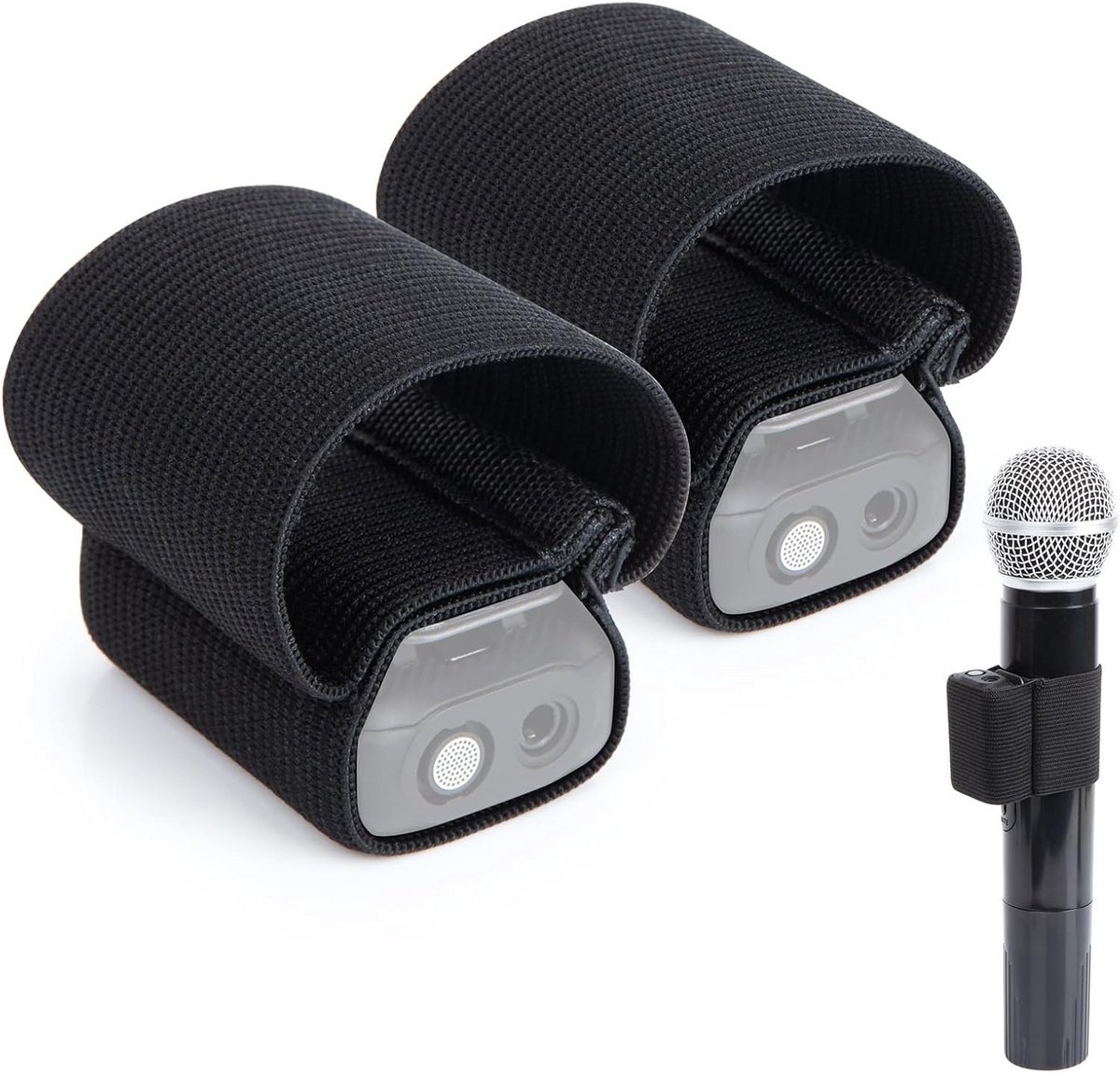 Handmicrofoon met Elastische Bevestiging