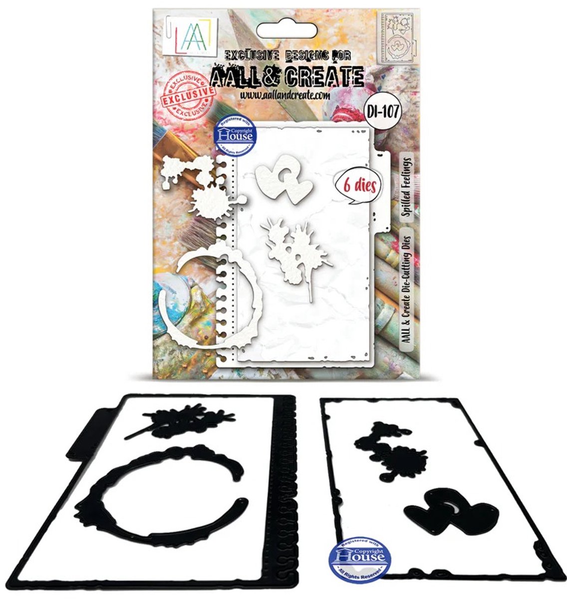 Aall & Create cutting die - Spilled feelings