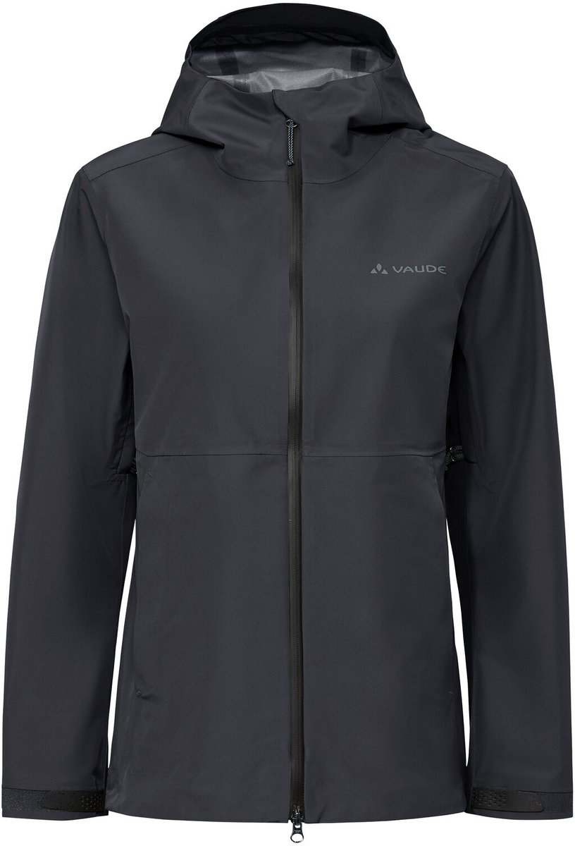 VAUDE Elope 3L jas hardshell jas dames outdoor sportjassen waterdicht winddicht hardshell capuchon regular pasvorm Zwart