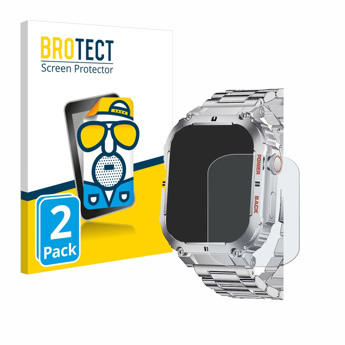 BROTECT - Screenprotector voor LIGE K-57 1.96" - Folie Beschermfolie matte 2 Stuks