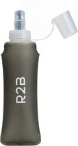 R2B Soft Flask 500 ML - Gourde de Course - Gourde d'Eau Pliable - Gourde Flexible - Bidon/Sacoche à Boire - Anthracite