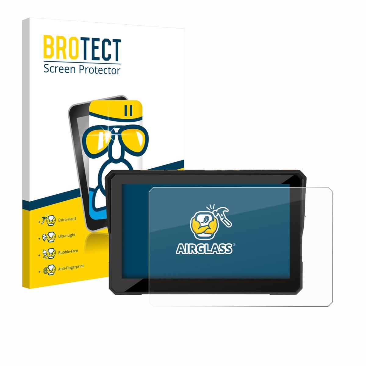 Screenprotector voor Carpuride W502S Pro 5" Beschermglas transparant