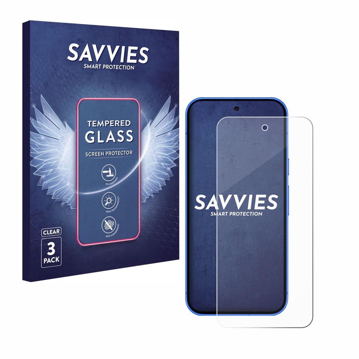 Savvies - Glas Screenprotector voor Google Pixel 10 - Gehard Beschermglas 9H 3 Stuks