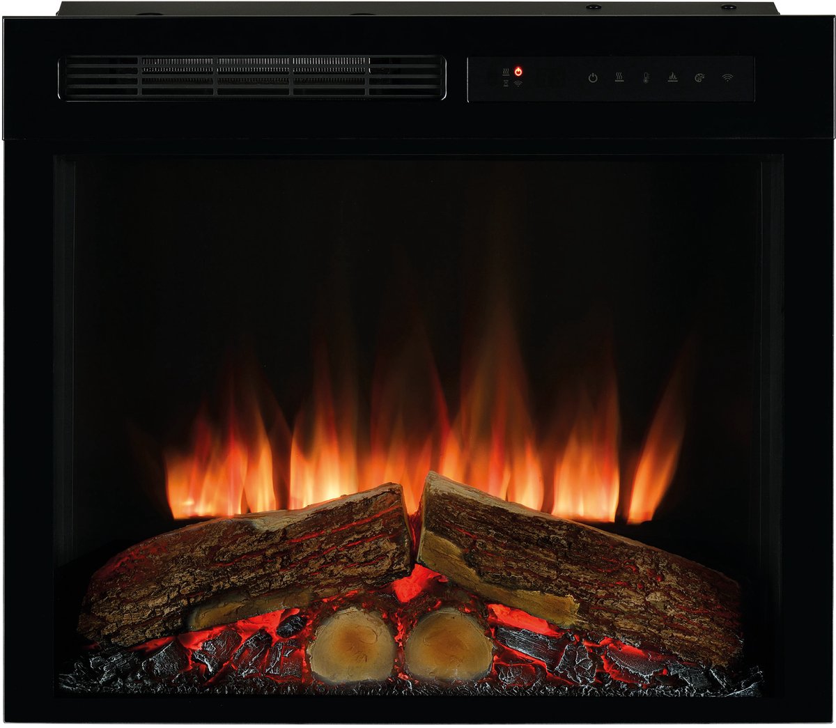 Dimplex Spark 23 Sfeerhaard Elektrisch - Elektrische haard inbouw - 2000 watt verwarming - Optiflame LED Vlameffect - Ventilatorkachel & thermostaat - Openhaard met geluid - Bedienbaar via Bluetooth app of afstandsbediening