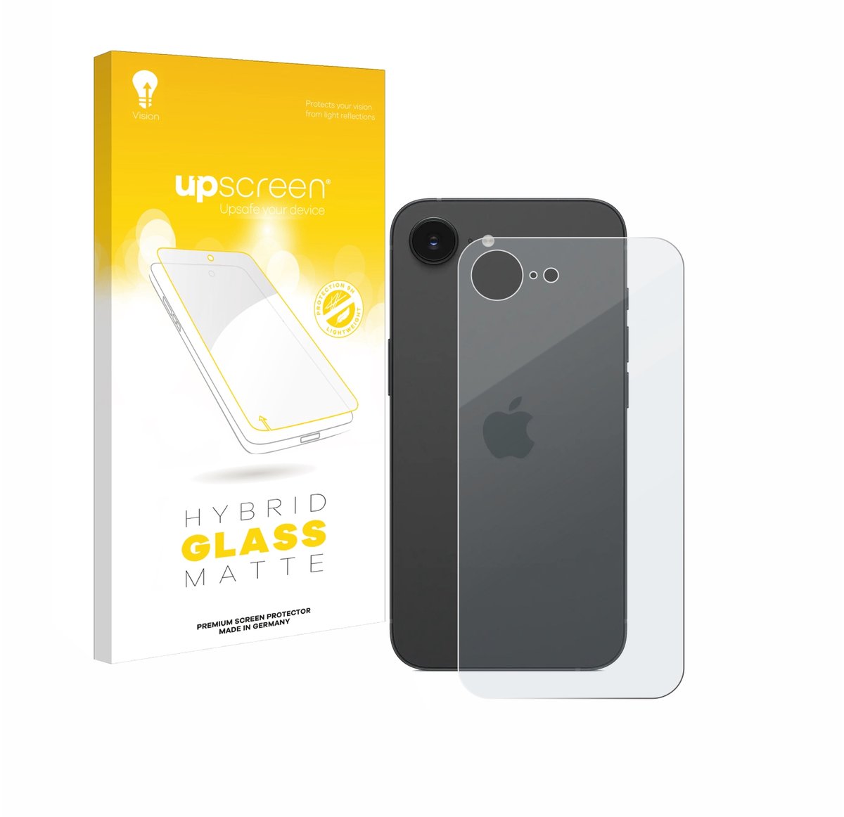 upscreen - Screenprotector voor Apple iPhone 16e / 17e - Folie Beschermfolie Beschermglas matte