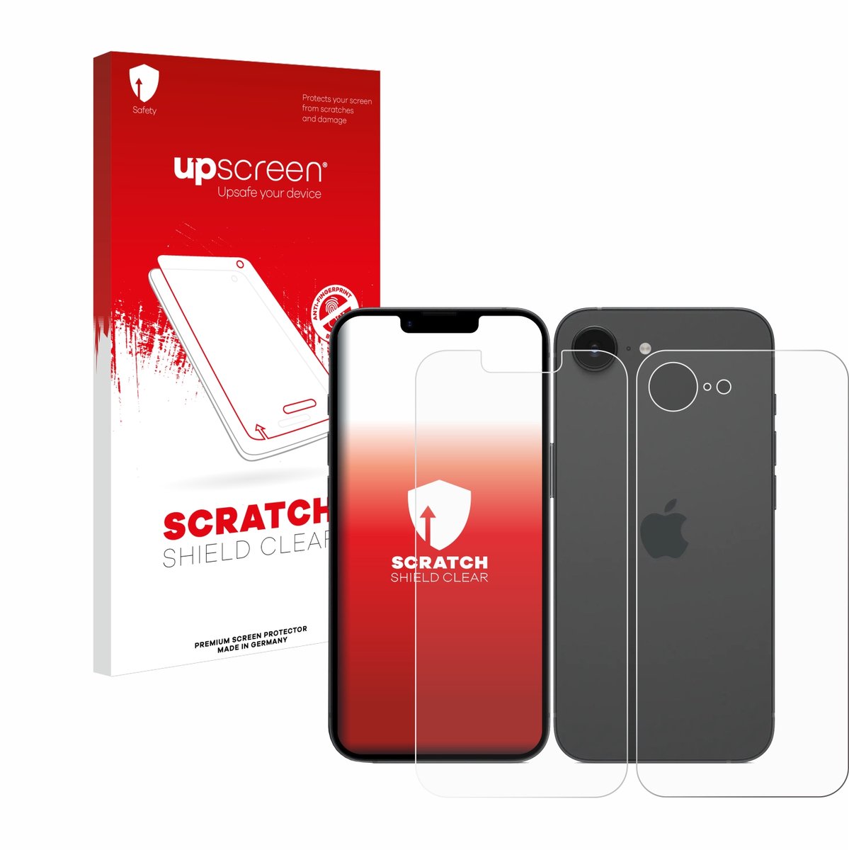upscreen - Screenprotector voor Apple iPhone 16e / 17e - Folie Beschermfolie transparant