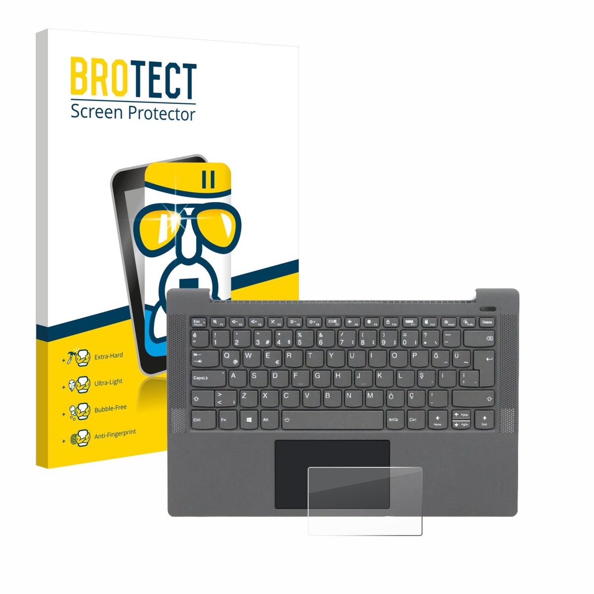 Screenprotector voor Lenovo IdeaPad 5 14ALC05 Touchpad Beschermglas transparant