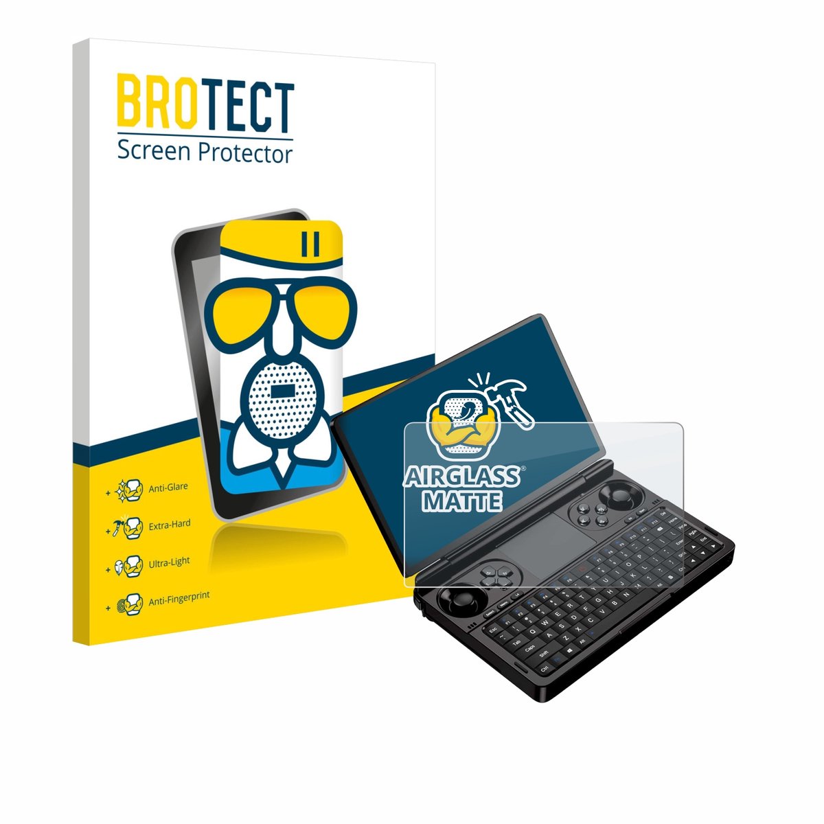 BROTECT - Screenprotector voor GPD Win Mini (2025) - Folie Beschermfolie Beschermglas matte