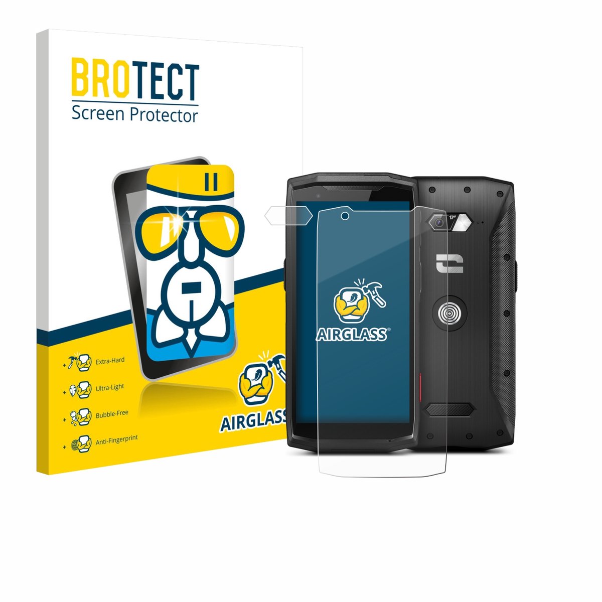 Screenprotector voor Crosscall Core-M5 (Voor+Camera) Beschermglas transparant