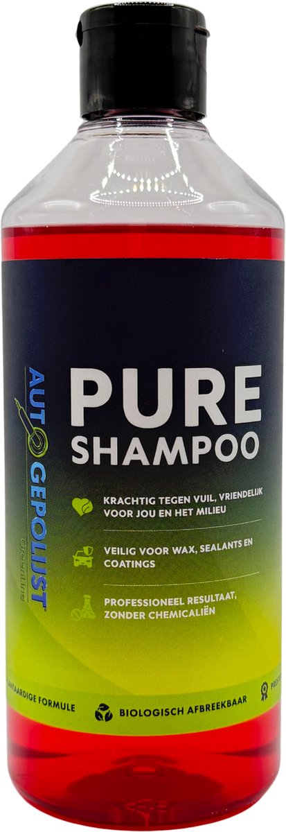 Auto Gepolijst Pure Shampoo – Autoshampoo – Biologisch Afbreekbaar – Duurzaam - Auto Wassen