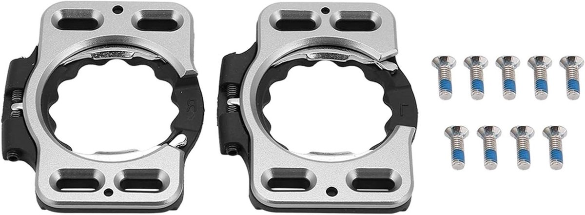 Allecto - Fietsschoenen - Schoenplaatjes - Converter - SpeedPlay Zero - Adapter - Delta-schoenplaatjes - Quick Release - Indoor en outdoor fietsen - 1 paar pedalen - Geschikt voor fietspedalen - Zwart - Accessoire voor fietsen.