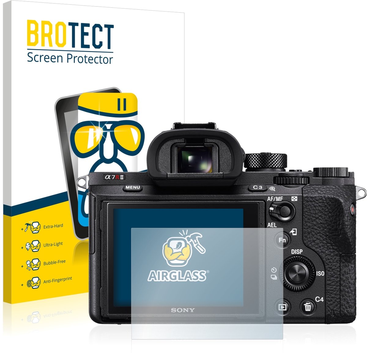 Screenprotector voor Sony Alpha 7R II Beschermglas transparant