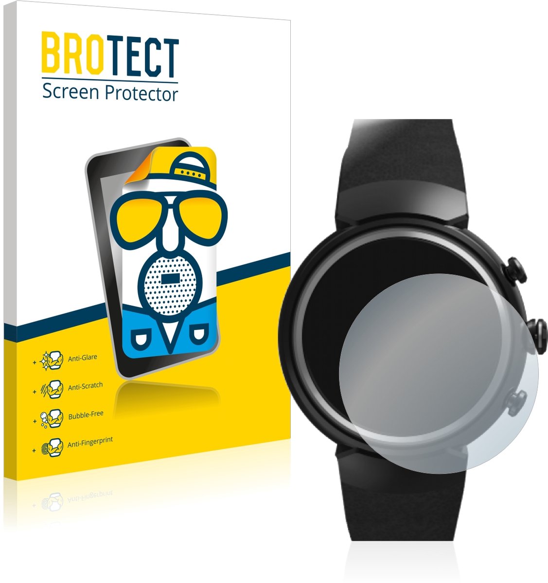 BROTECT - Screenprotector voor ASUS ZenWatch 3 1.39" - Folie Beschermfolie matte 2 Stuks