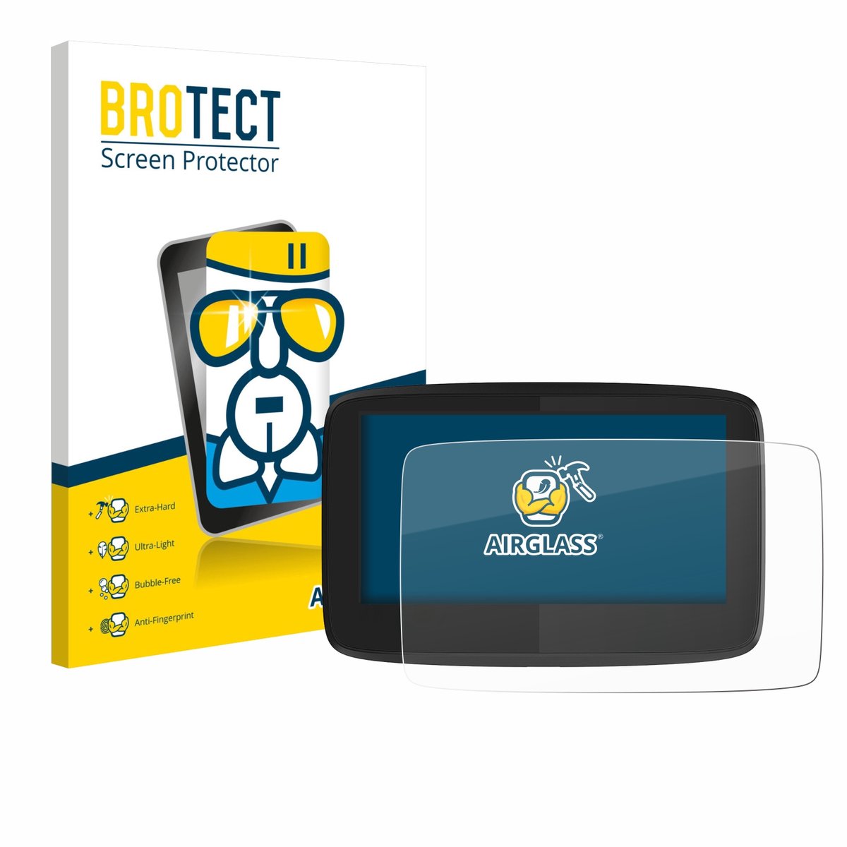 Screenprotector voor TomTom GO 620 Beschermglas transparant