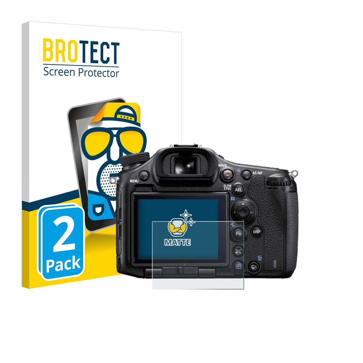BROTECT - Screenprotector voor Sony Alpha 99 - Folie Beschermfolie matte 2 Stuks