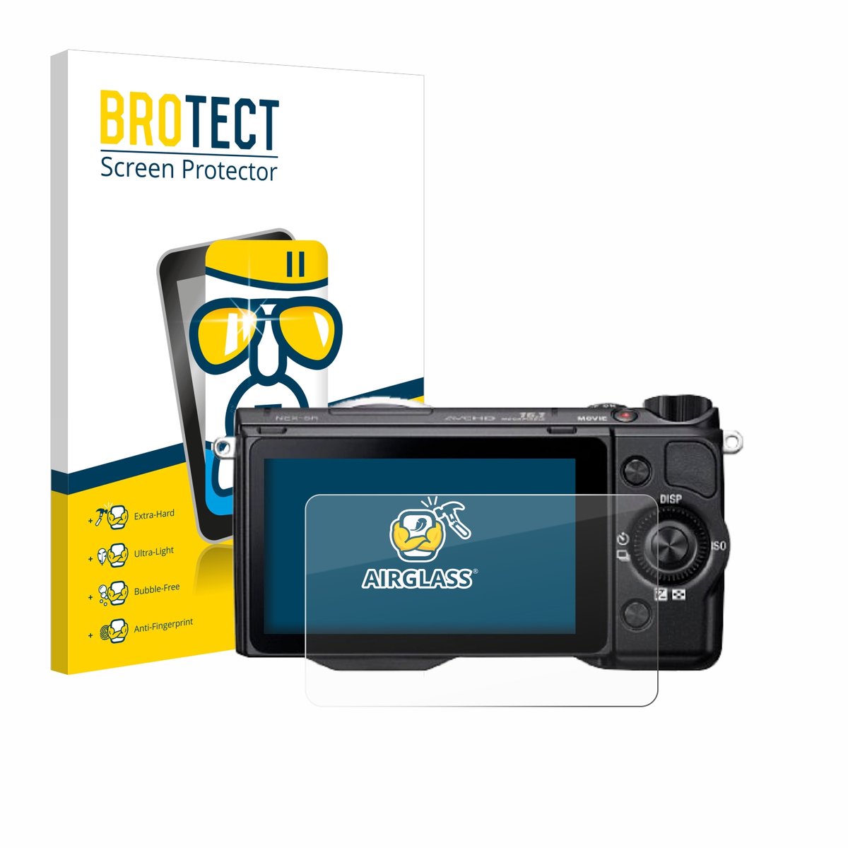Screenprotector voor Sony Alpha NEX-5R Beschermglas transparant