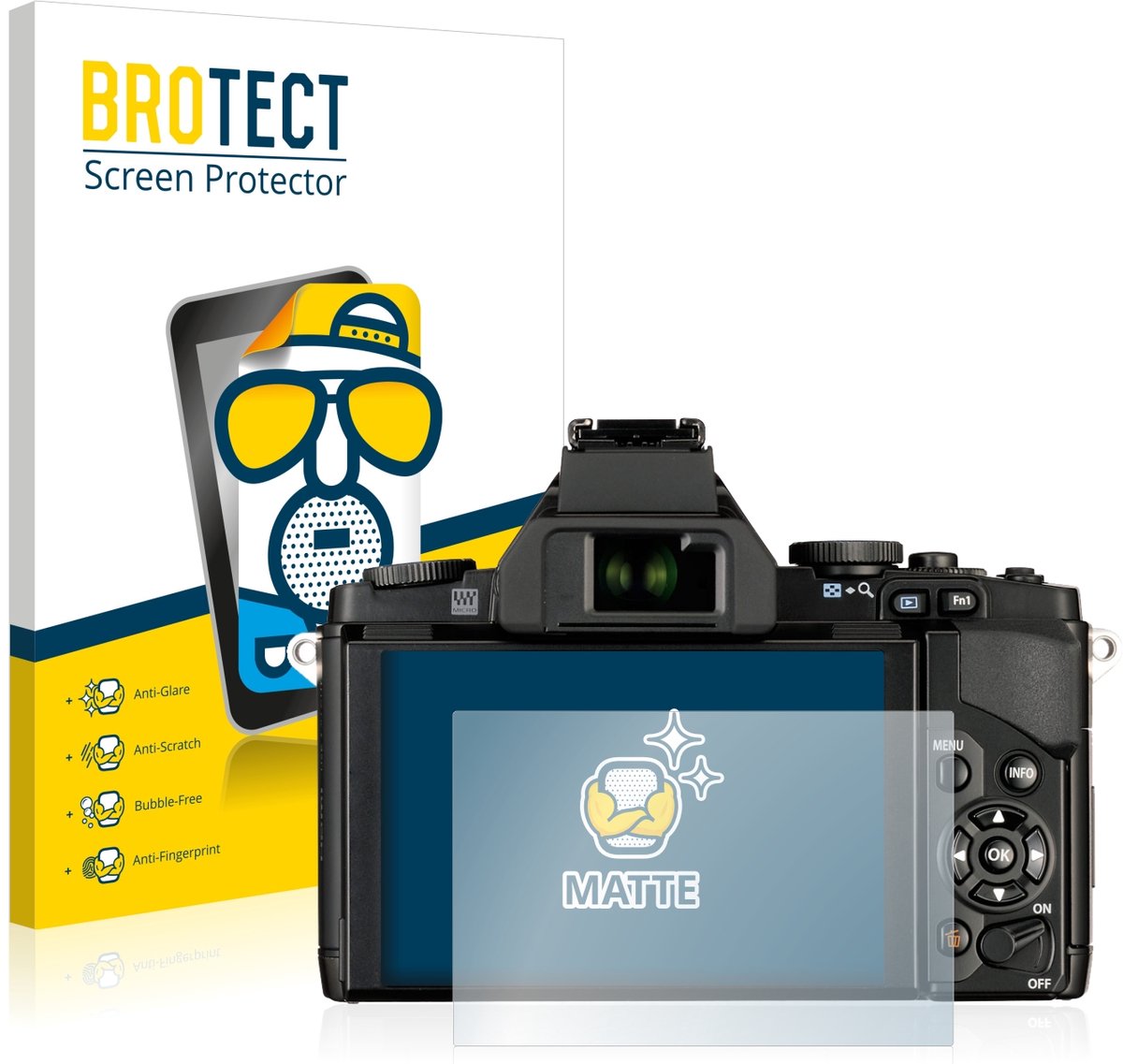 BROTECT - Screenprotector voor Olympus OM-D E-M5 - Folie Beschermfolie matte 2 Stuks