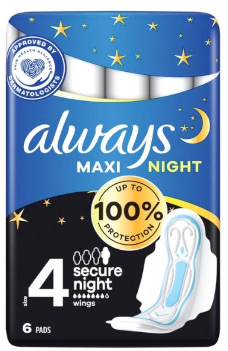 Always Classic maxi secure nacht 6st met vleugels maat 4