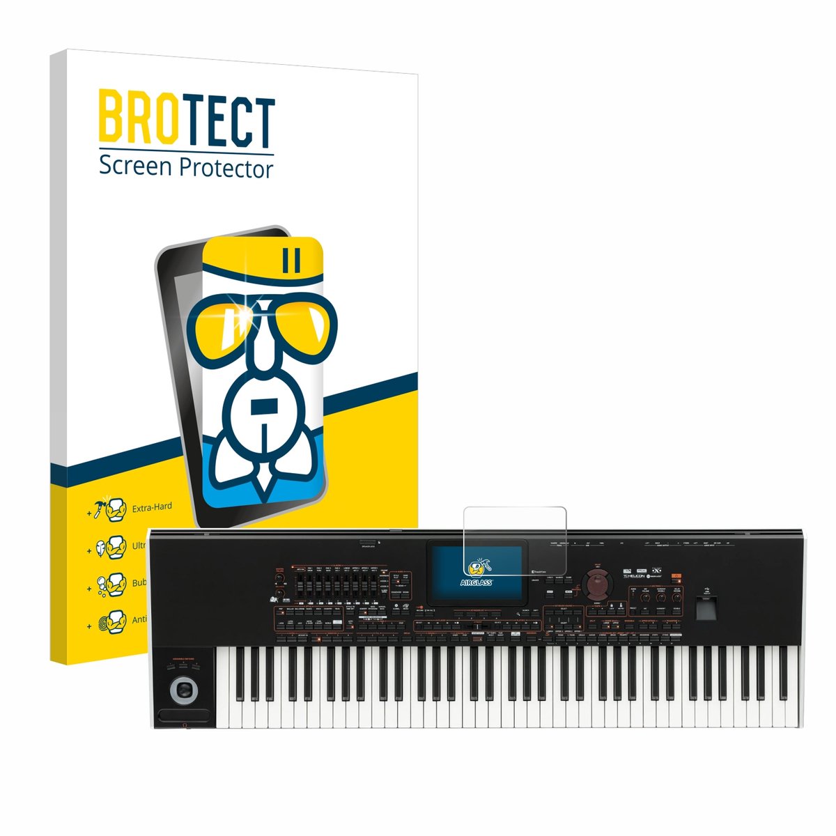 Screenprotector voor KORG Pa4x Beschermglas transparant