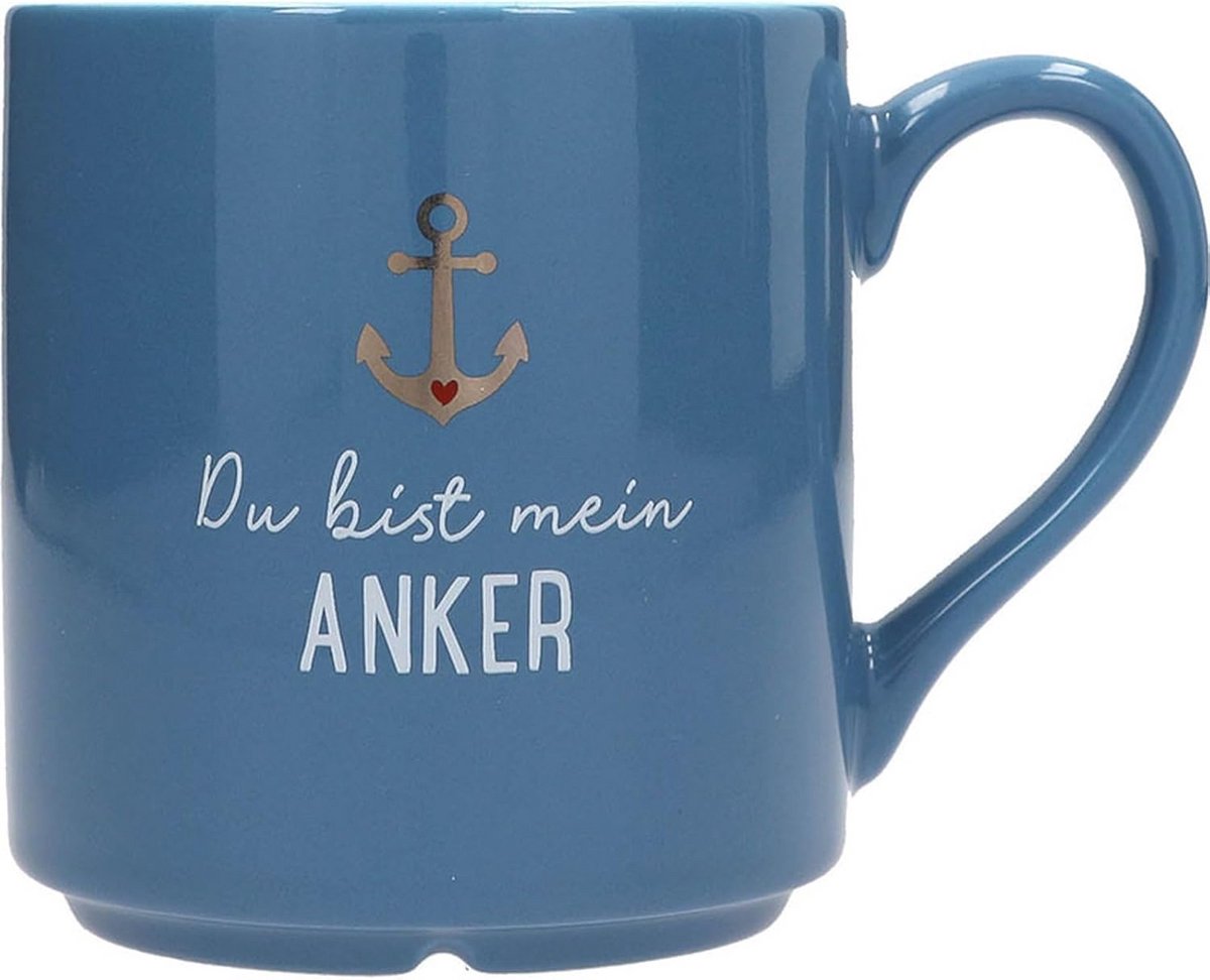 Porseleinen Mok met Spreuk en Gouden Accent - 300 ml Koffiemok voor Thee of Koffie