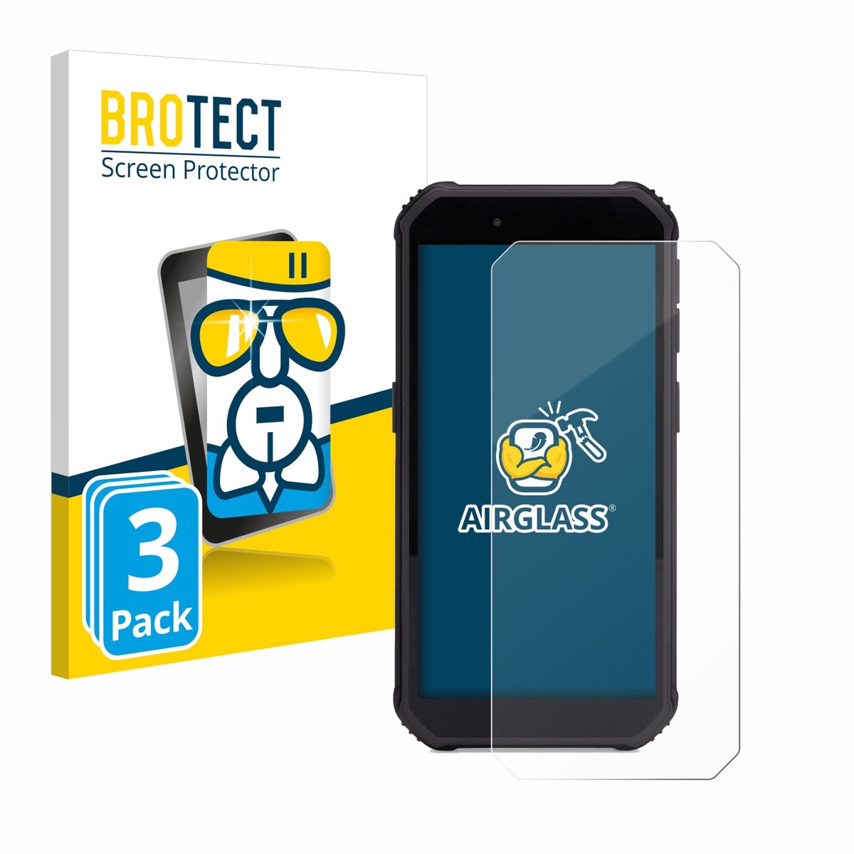 Screenprotector 3 Stuks voor SkyCaddie SX550 Beschermglas transparant