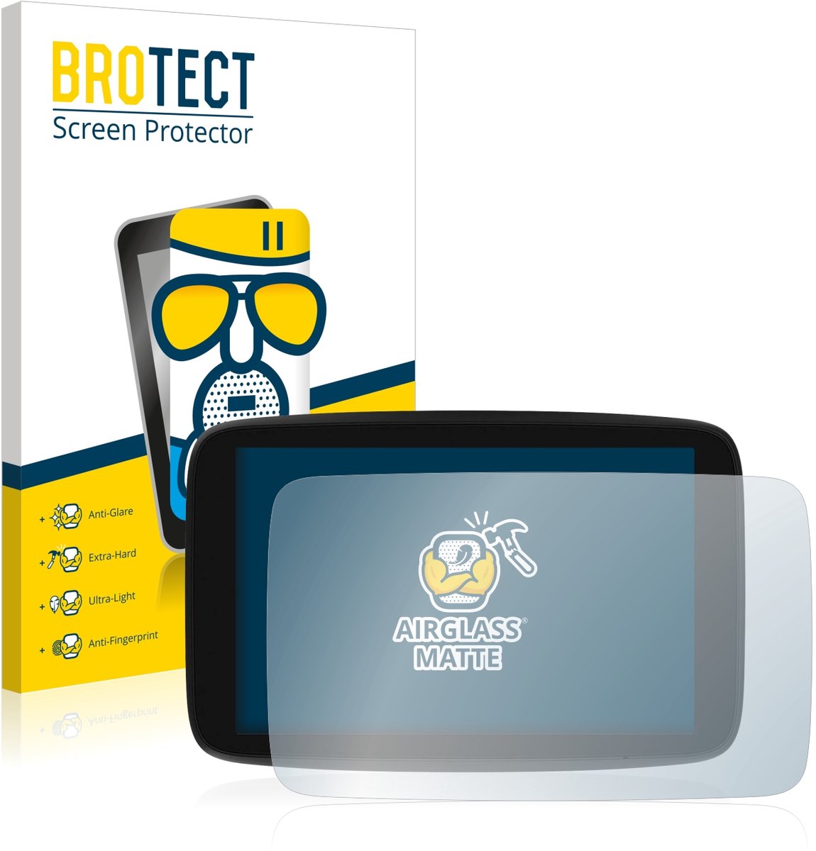 BROTECT - Screenprotector voor TomTom GO Exclusive - Folie Beschermfolie Beschermglas matte