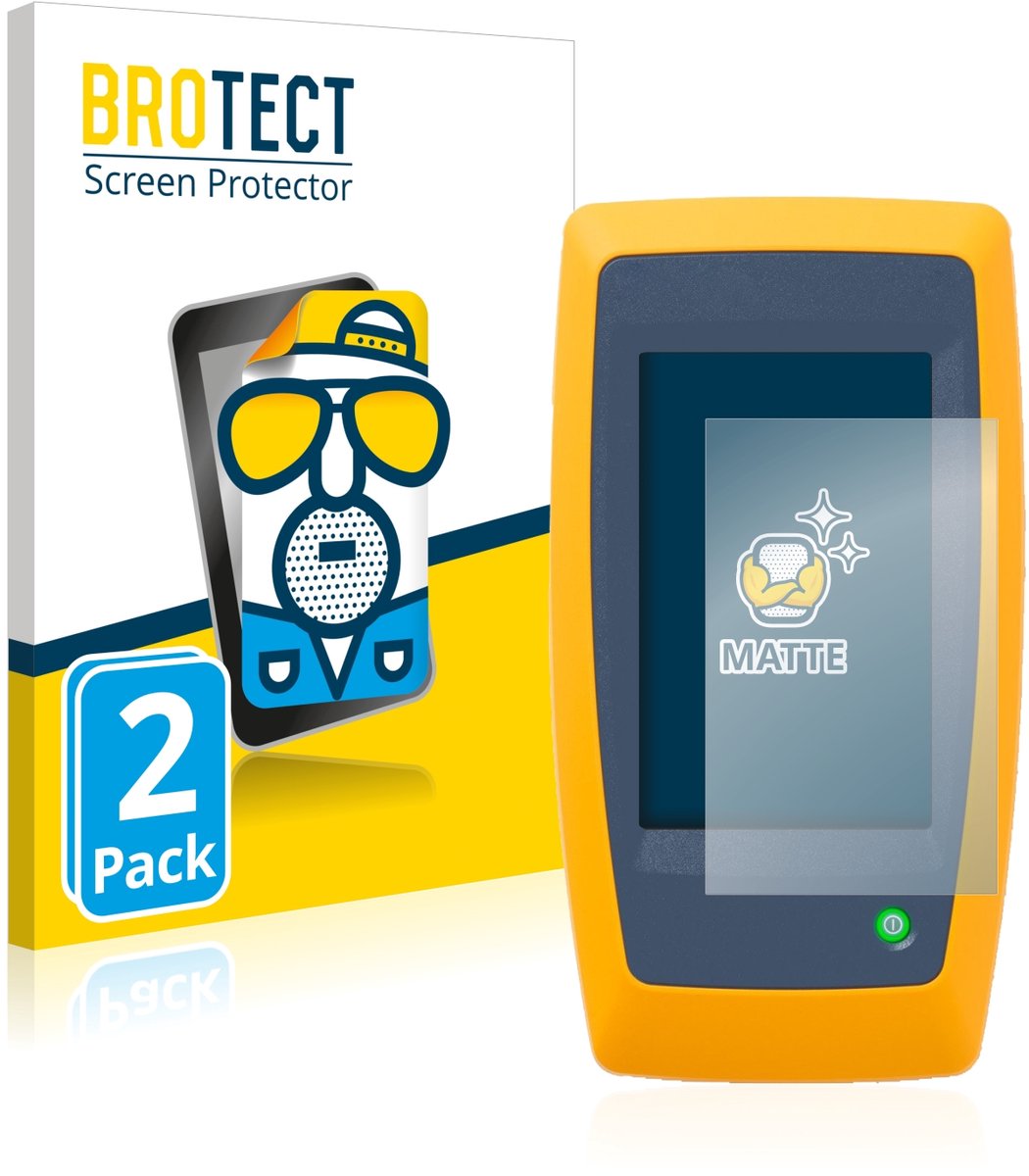 BROTECT - Screenprotector voor Fluke LinkIQ - Folie Beschermfolie matte 2 Stuks
