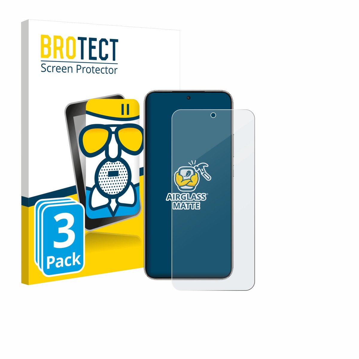 BROTECT - Screenprotector voor Honor X70i - Folie Beschermfolie Beschermglas matte 3 Stuks