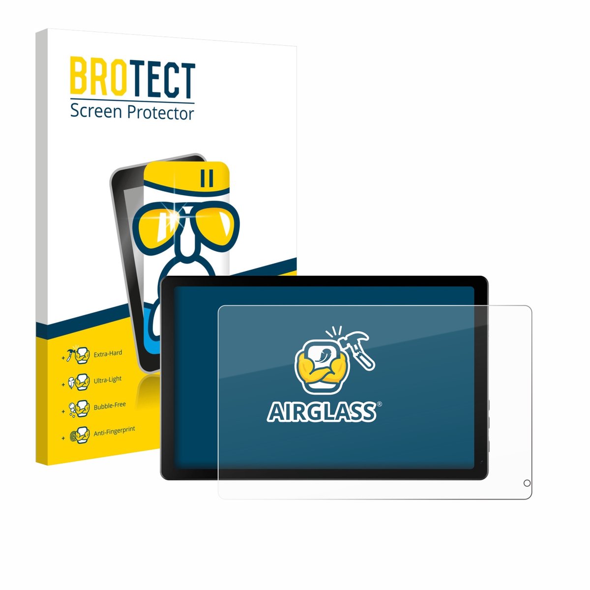 Screenprotector voor Laptok KB1001 10.1" Beschermglas transparant