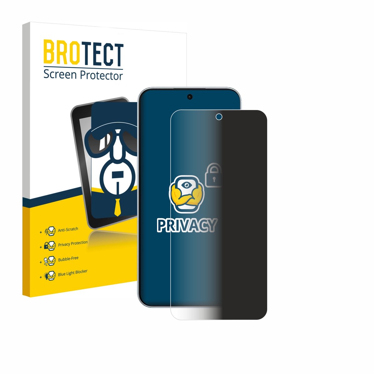 BROTECT - privacy screenprotector voor Oppo F31 Pro - Folie Beschermfolie Blauwlichtfilter