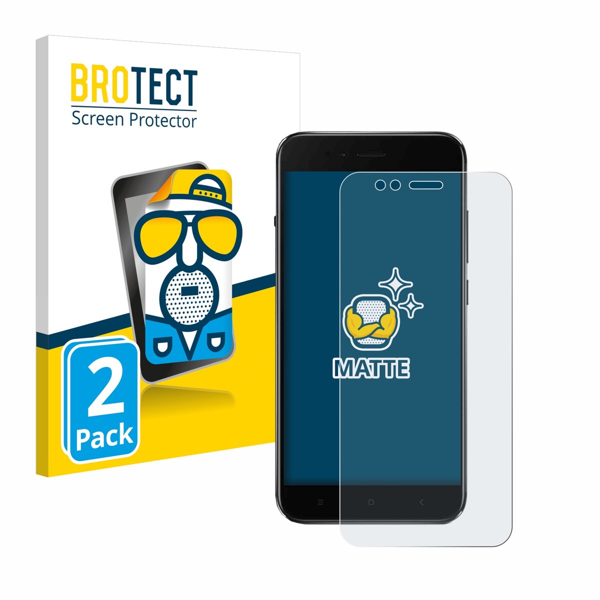 BROTECT - Screenprotector voor Xiaomi Mi A1 - Folie Beschermfolie matte 2 Stuks