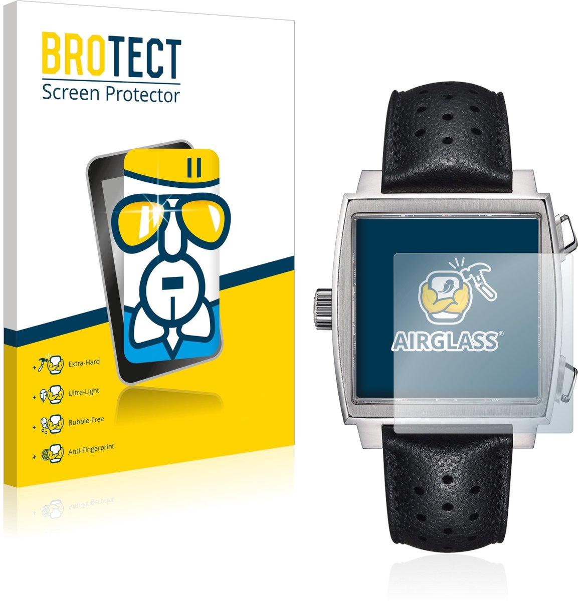Screenprotector voor TAG Heuer Monaco (39 mm) Beschermglas transparant