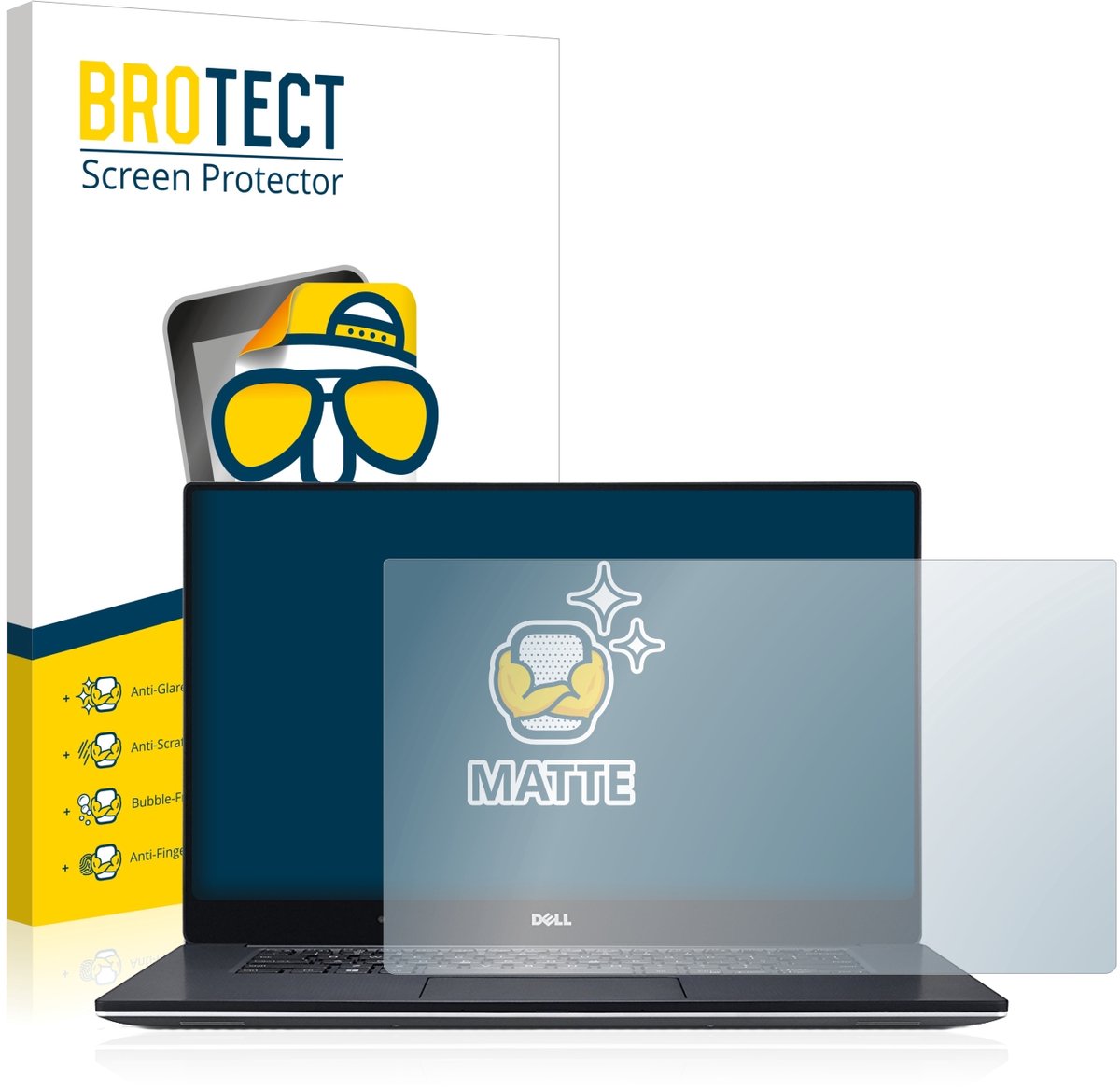 BROTECT - Screenprotector voor Dell XPS 15 9560 - Folie Beschermfolie matte