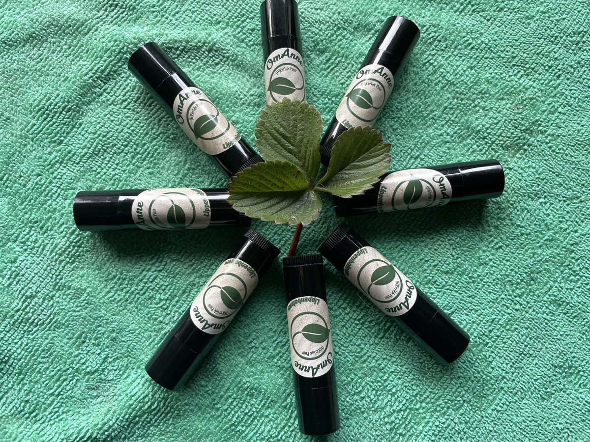 Lippenbalsem Geneeskrachtige Kruiden Lipstick 4.5 gr. Puur Natuur!! van OmAnne Met huisgemaakt Biologische Kruidenextract Prijs Inclusief Verzending!!