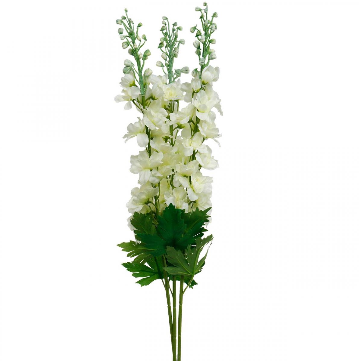 Viana Delphinium Witte Kunstmatige Delphinium Zijden Bloemen Kunstbloemen 3s