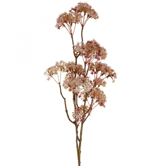Bloeiende decotak oudroze Kunstweidebloemen 88cm