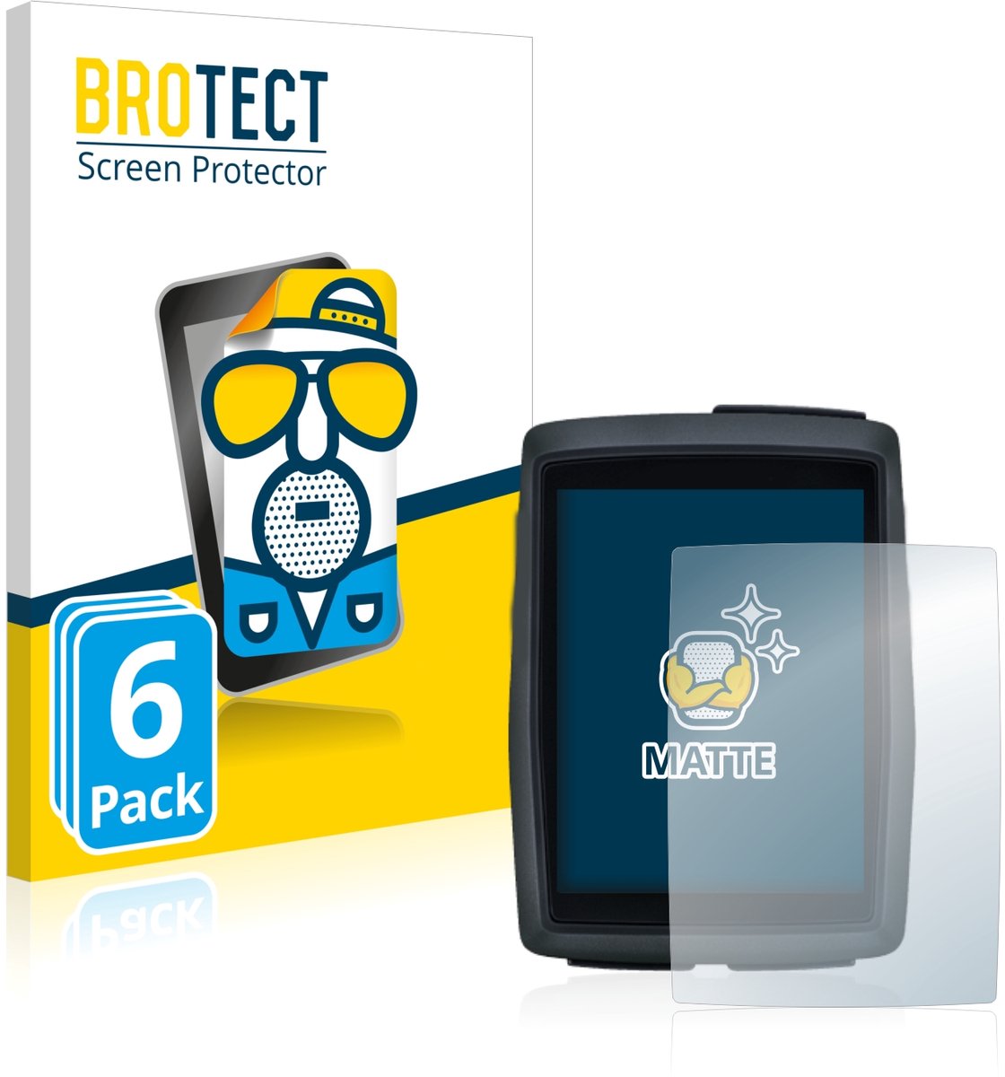 BROTECT - Screenprotector voor Sigma BC 14.0 WL - Folie Beschermfolie matte 6 Stuks