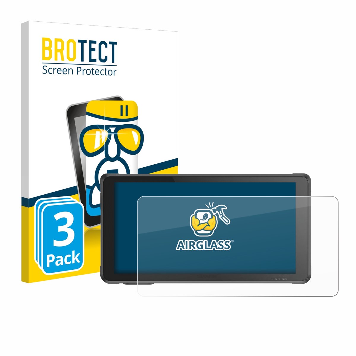 Screenprotector 3 Stuks voor Interphone RideSync Sync55 Beschermglas transparant