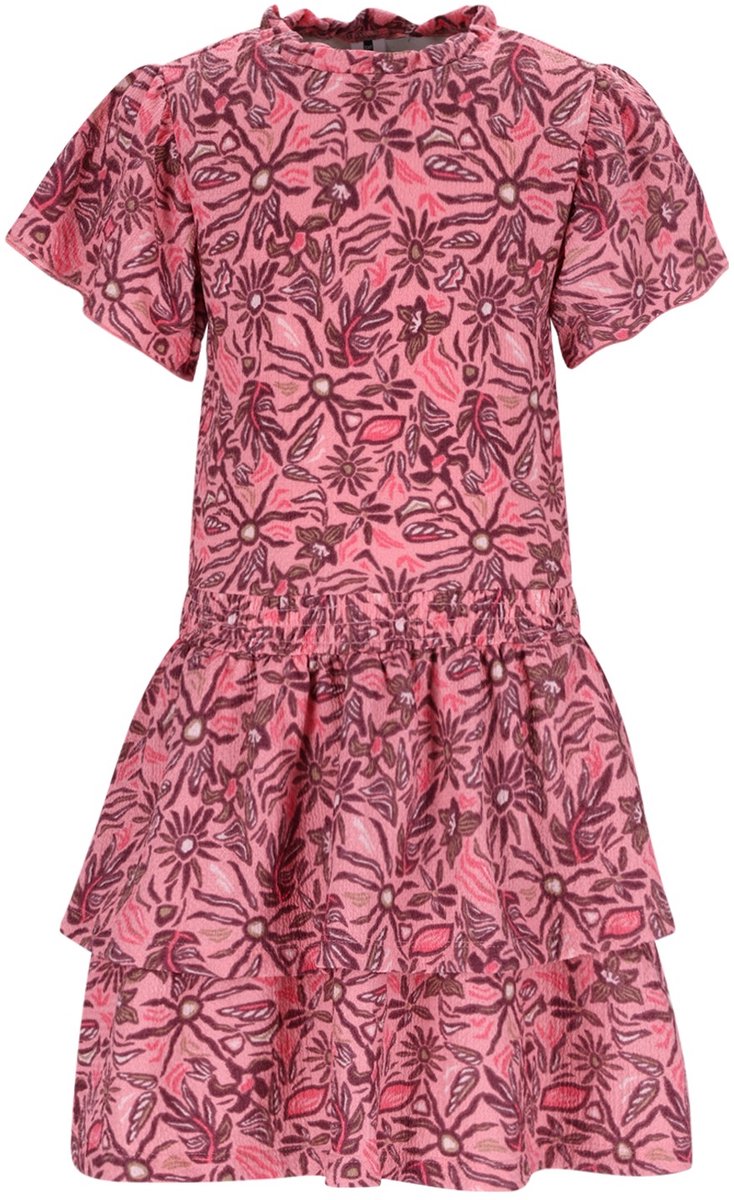 B.Nosy Y602-5855 meisjes jurk roze- Maat 110