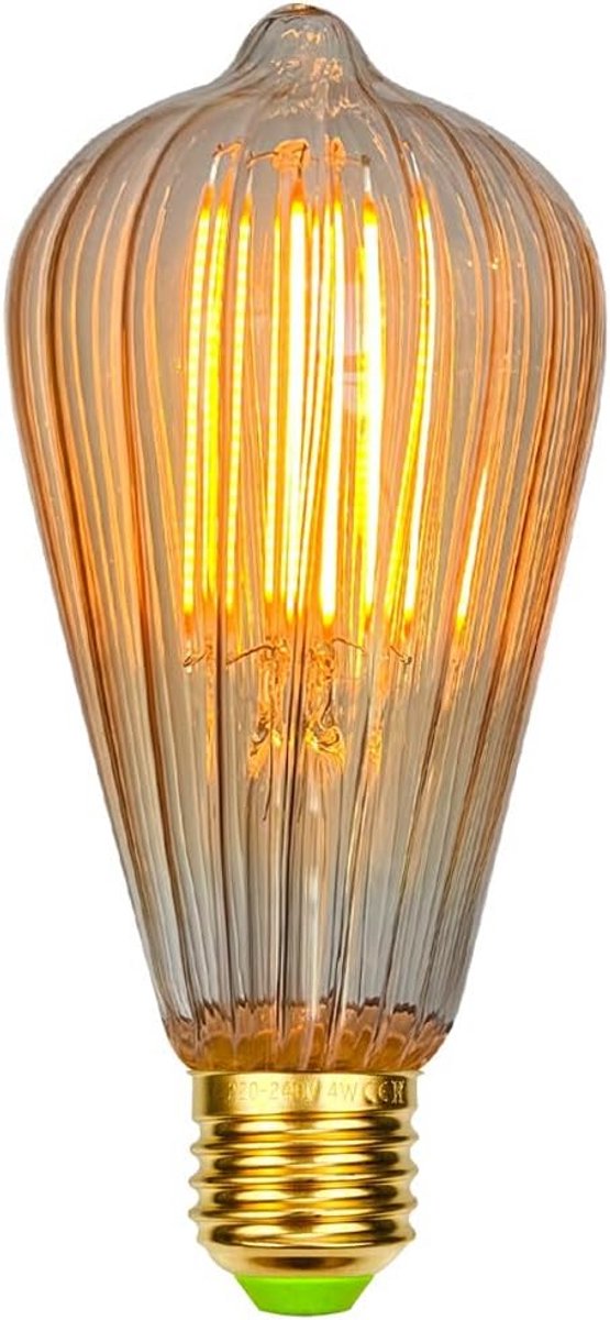 Dimdbare LED Filament Lamp ST64 E27 4W Warm Wit (2500K) Decoratief Licht